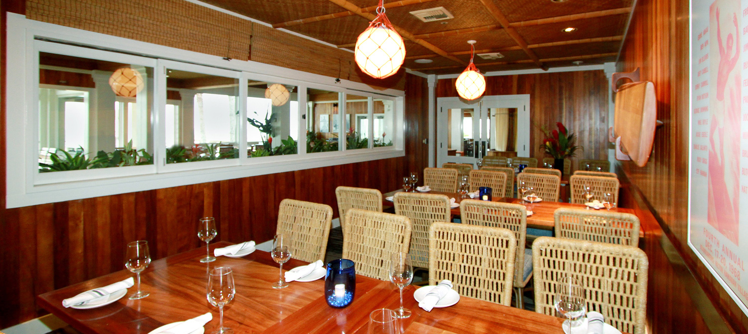 Duke's Huntington Beach Surfboard Room with multiple tables
